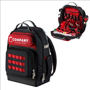 Nylon Heavy-Duty Multi-Pocket Tool Backpack